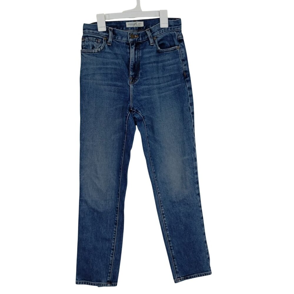 Current/Elliott Wear For Love Womens Blue High-Rise Straight Leg Jeans Size 24